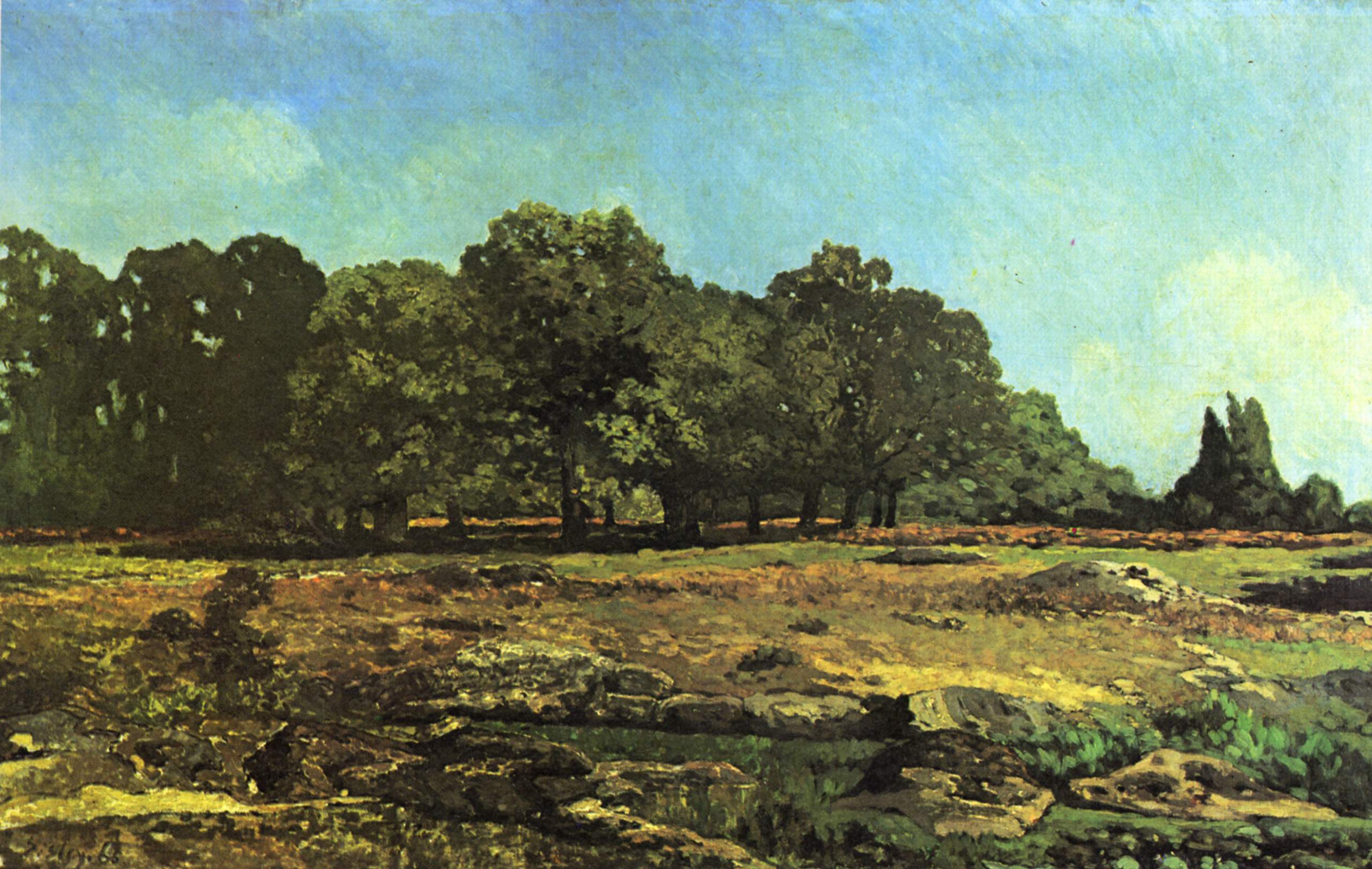 Avenue of Chestnut Trees near La Celle Saint Cloud (1865) - Alfred Sisley Tablo