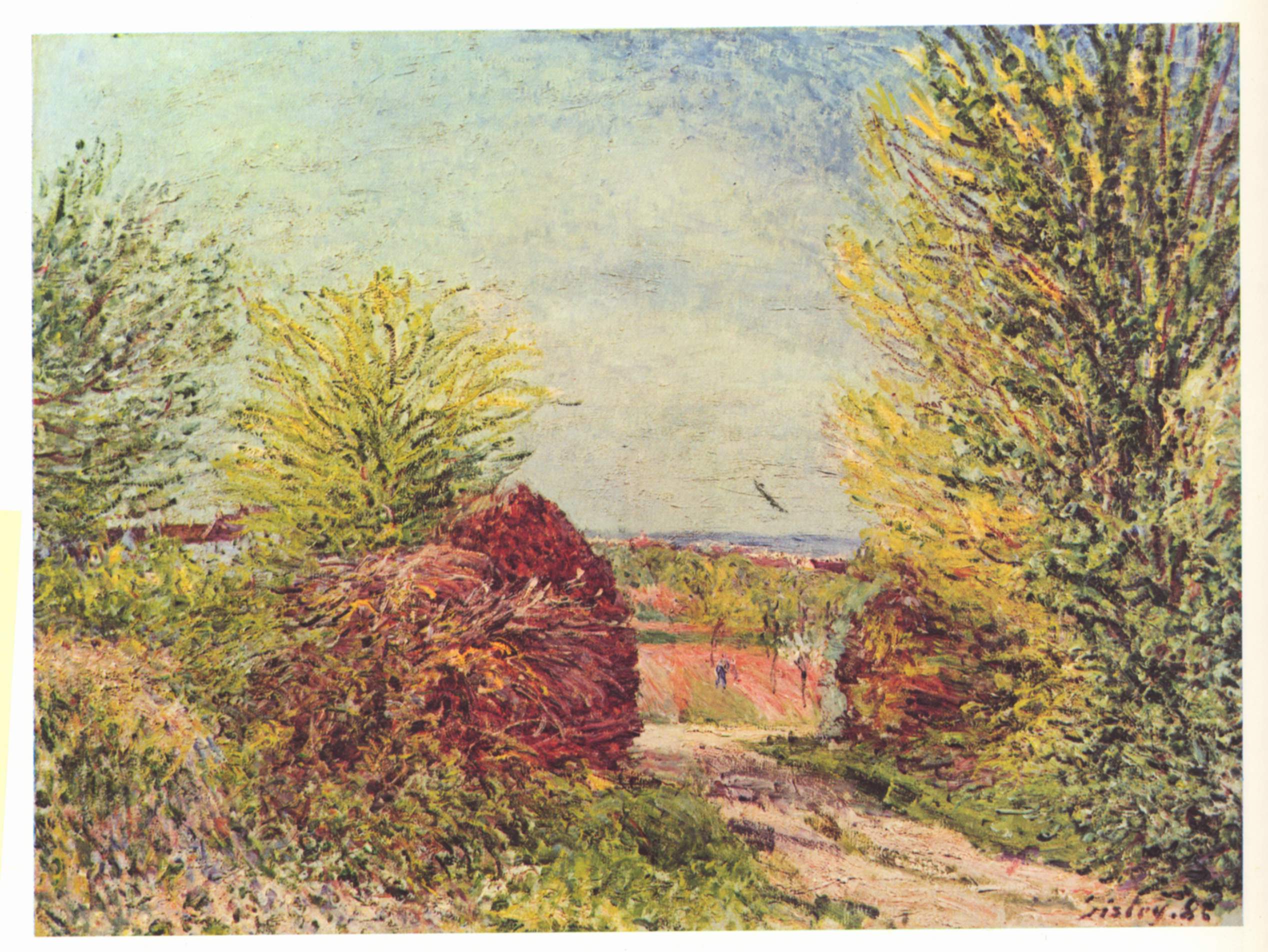 Away in the spring Veneux Nadon (1885) - Alfred Sisley Tablo