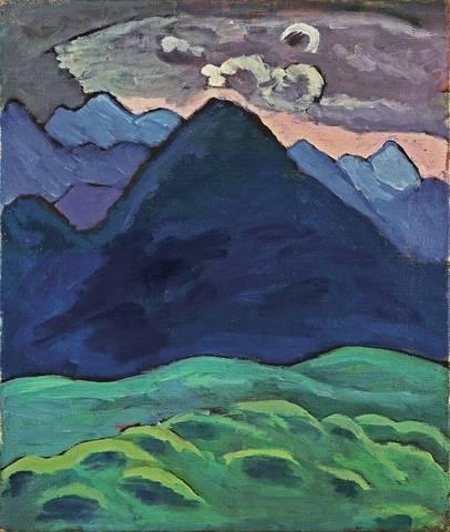 BLAUER KEGELBERG (1930) - Gabriele Münter Tablo