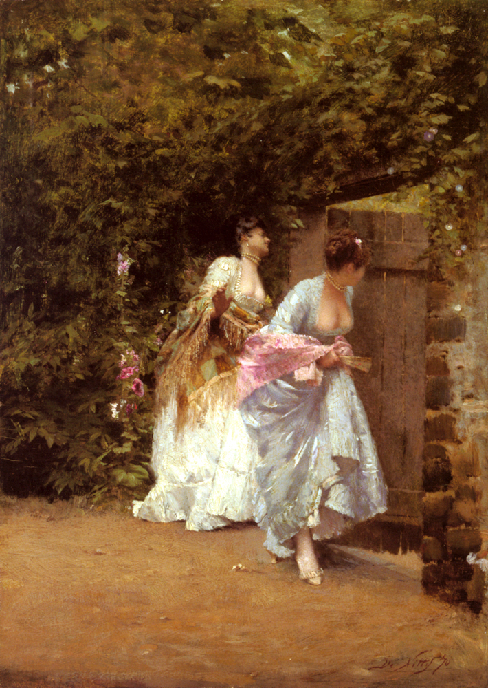 Back From Dance (1870) - Giuseppe De Nittis Tablo