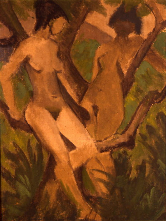 Badende in Landschaft (1925) - Otto Mueller Tablo