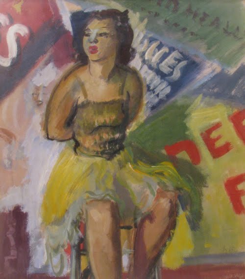 Ballerina at Folies Bergeres (1939) - Iosif Iser Tablo