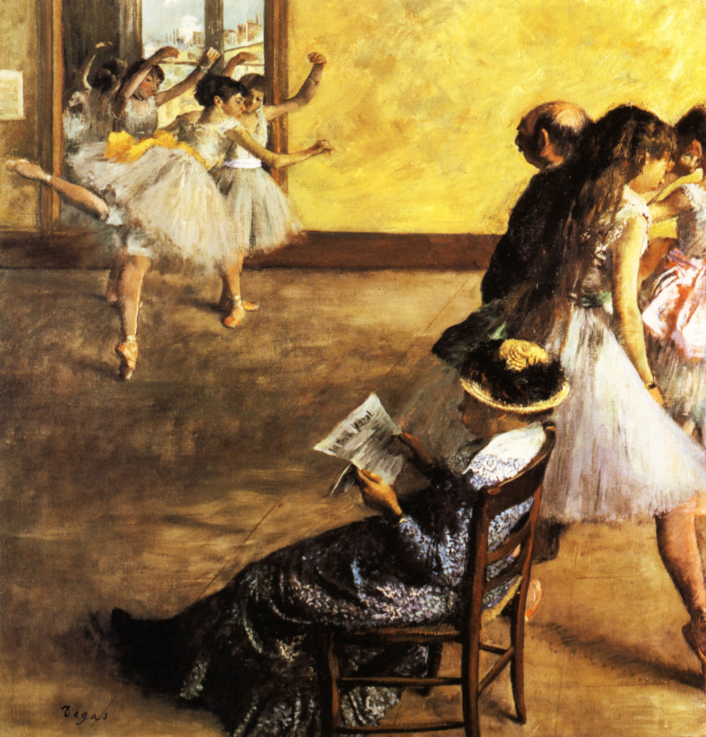 Ballet Class, the Dance Hall (1880) - Edgar Degas Tablo