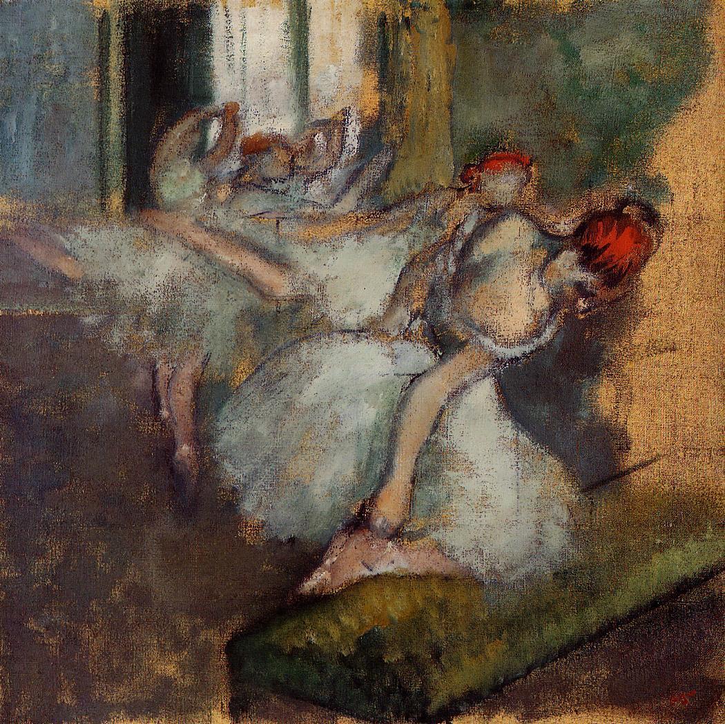 Ballet Dancers (1895) - Edgar Degas Tablo