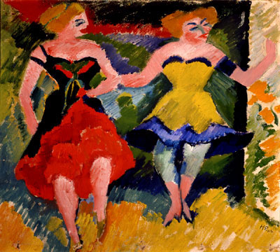 Ballet Dancers (1912) - Max Pechstein Tablo