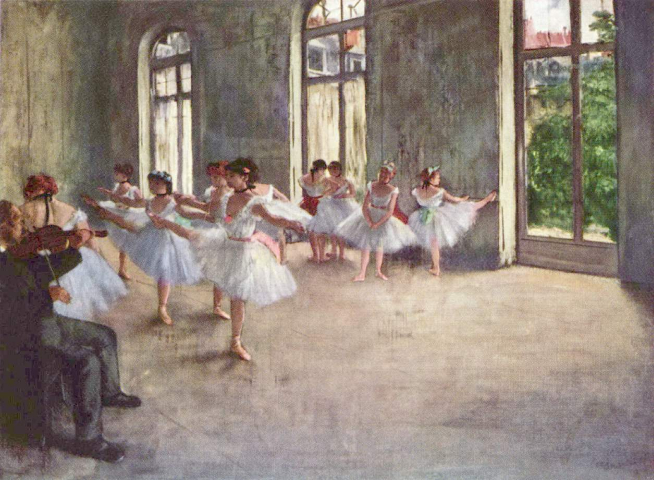 Ballet Rehearsal (1873) - Edgar Degas Tablo