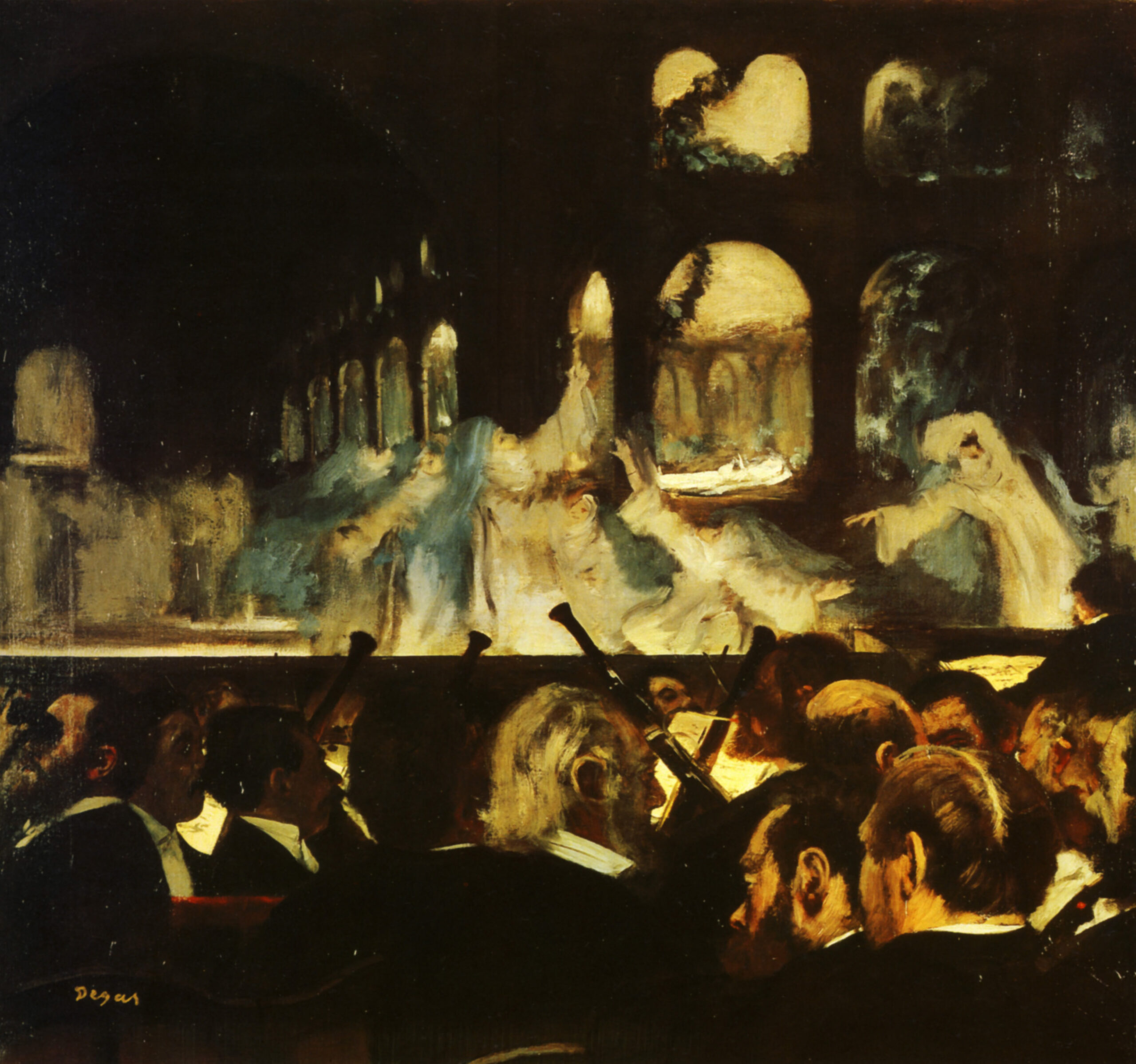 Ballet Scene from Robert la Diable (1872) - Edgar Degas Tablo