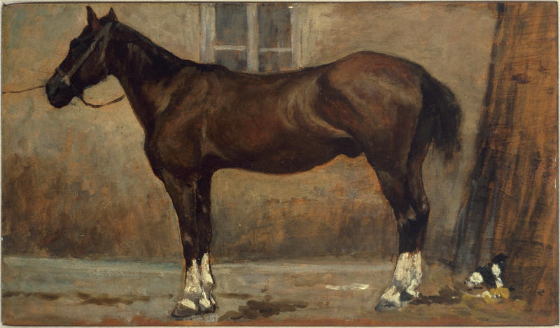 Balzano horse (1875) - Giovanni Fattori Tablo