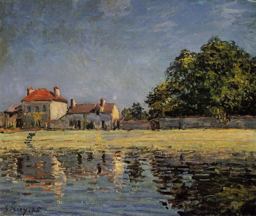 Banks of the Loing, Saint Mammes (1885) - Alfred Sisley Tablo