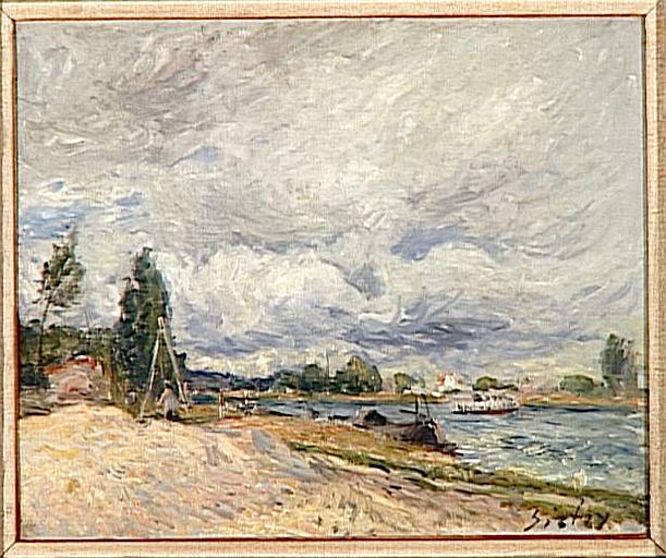 Banks of the Seine (1879) - Alfred Sisley Tablo