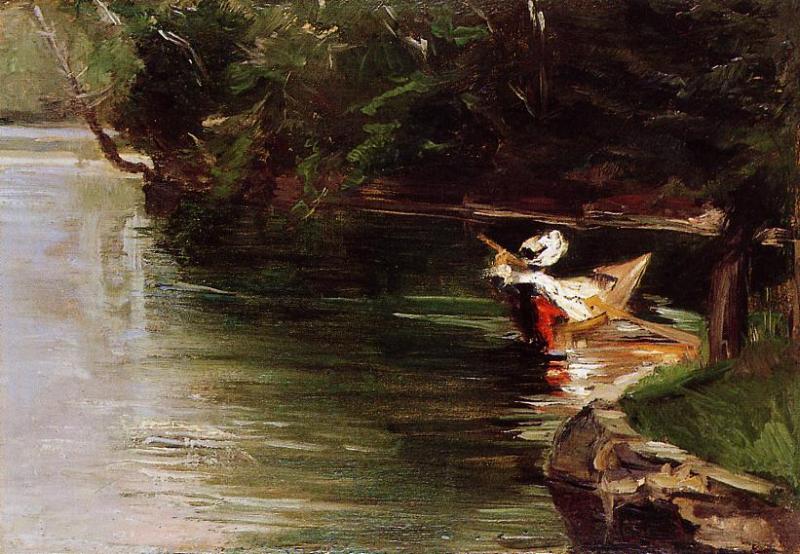 Banks of the Yerres (1878) - Gustave Caillebotte Tablo