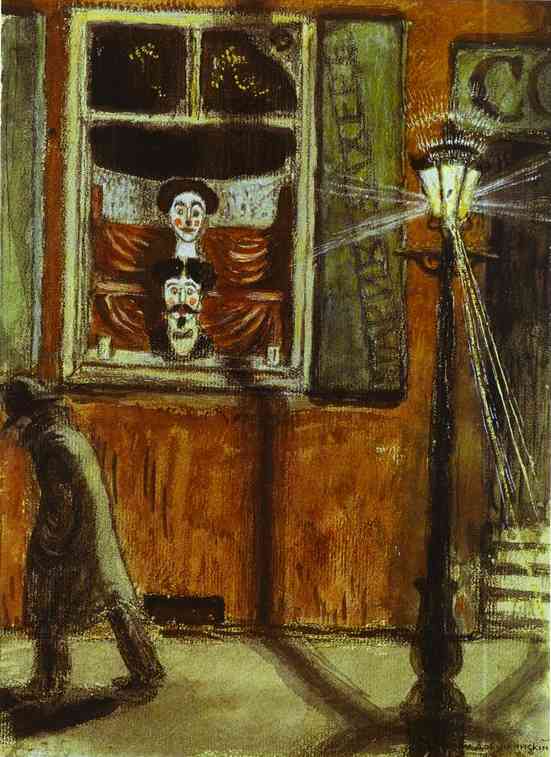 Barbershop Window (1906) - Mstislav Dobuzhinsky Tablo