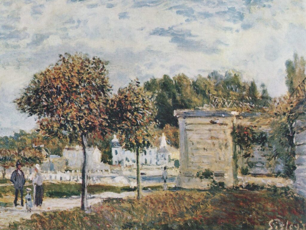 Bassin de Marly (1875) - Alfred Sisley Tablo