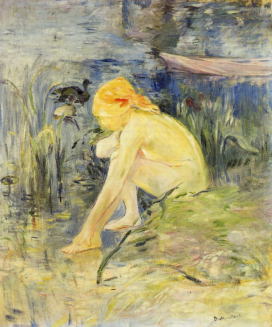 Bather (1891) - Berthe Morisot Tablo