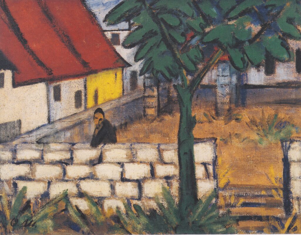 Bauerngehöft in Frankreich (1916) - Otto Mueller Tablo