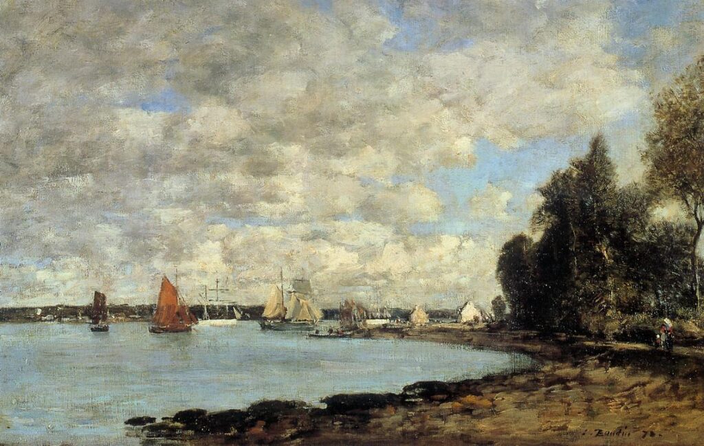 Bay of Plougastel – Eugène Boudin Tablo