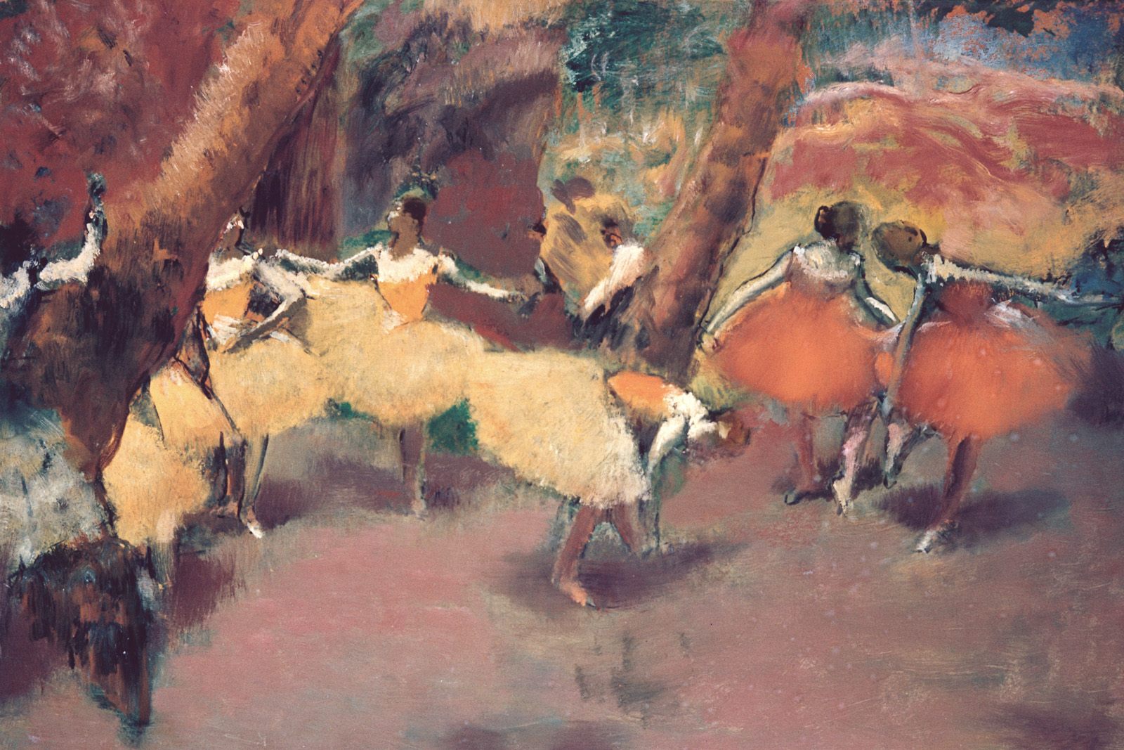Before the Performance (1896) - Edgar Degas Tablo