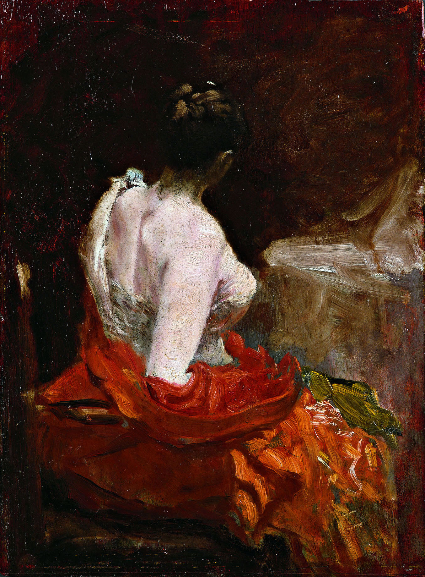 Before the ball (1879) - Giuseppe De Nittis Tablo