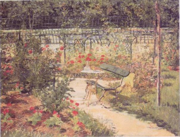 Bench (1881) - Edouard Manet Tablo