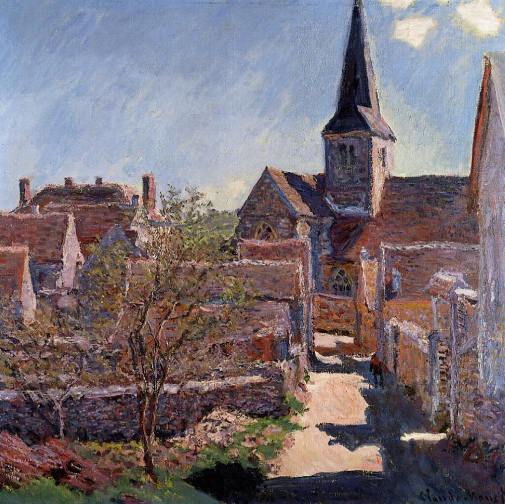 Bennecourt (1885) - Claude Monet Tablo