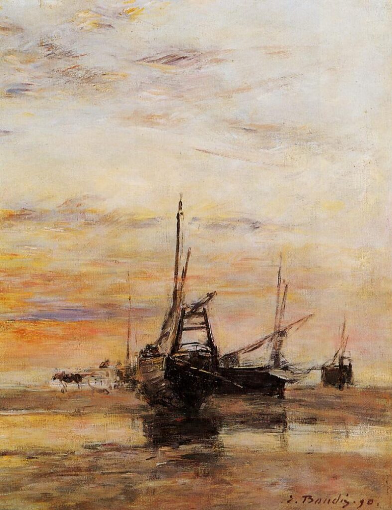 Berck Low Tide – Eugène Boudin Tablo