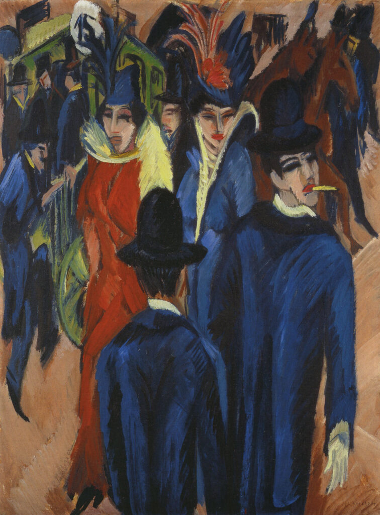 Berlin Street Scene (1913) - Ernst Ludwig Kirchner Tablo