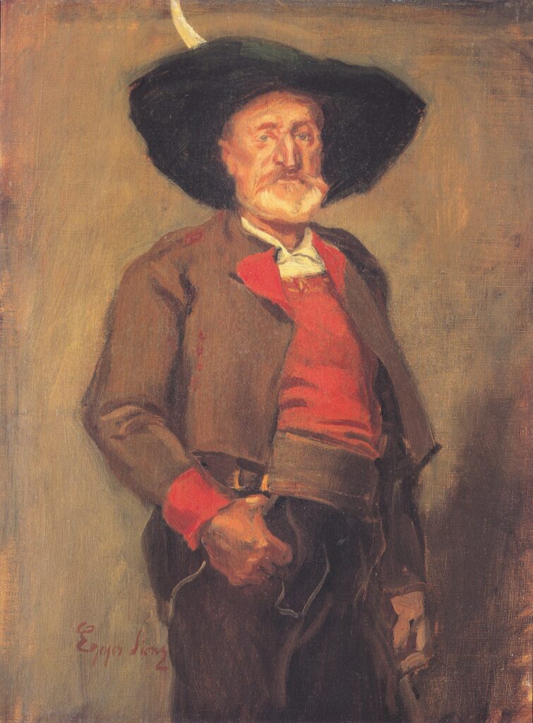 Bildnis Costenoble in Tracht (1905) - Albin Egger-Lienz Tablo