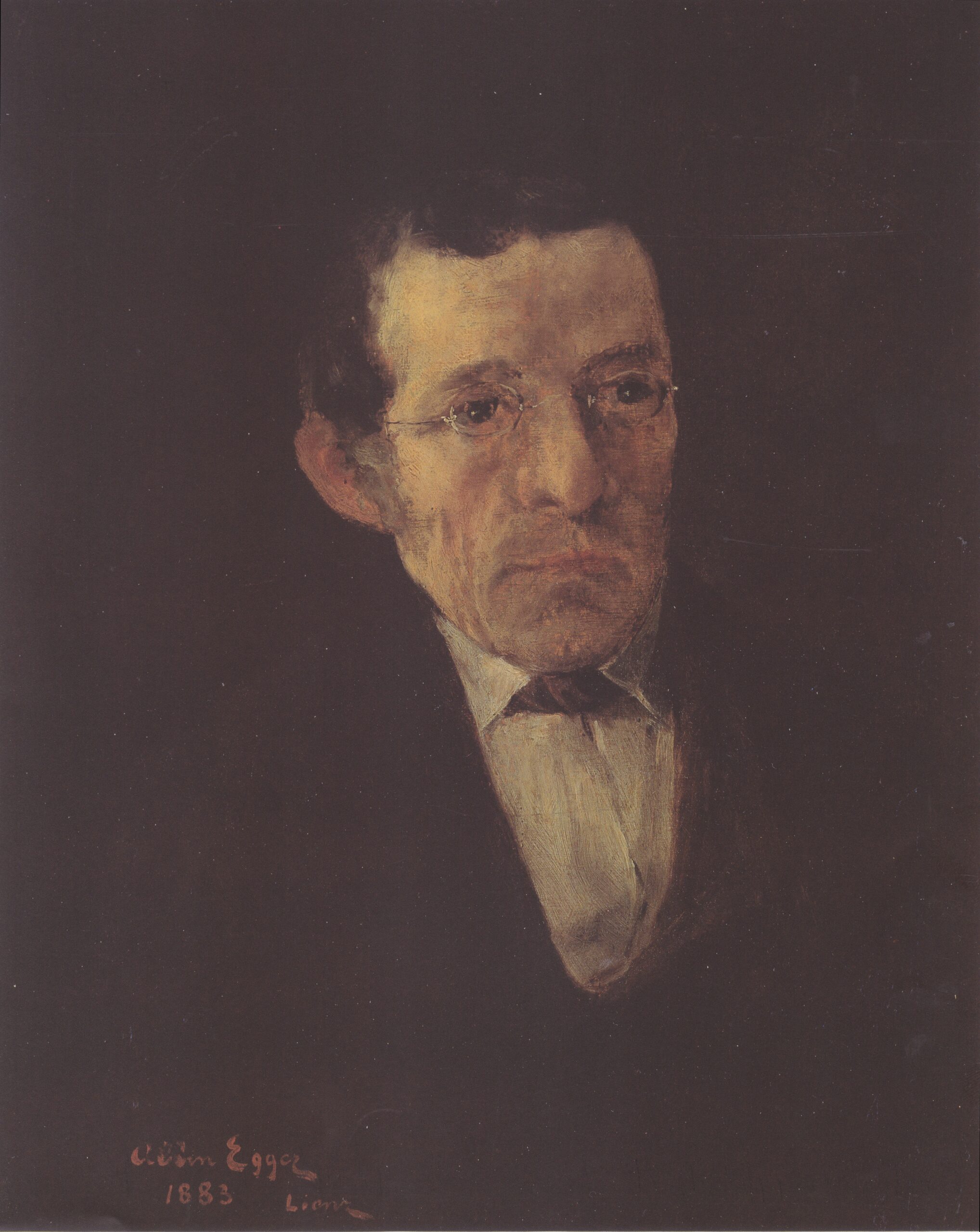 Bildnis Des Malers Ploner (1883) - Albin Egger-Lienz Tablo