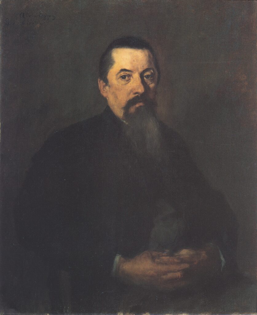 Bildnis Des Vaters Des Künstlers (1895) - Albin Egger-Lienz Tablo