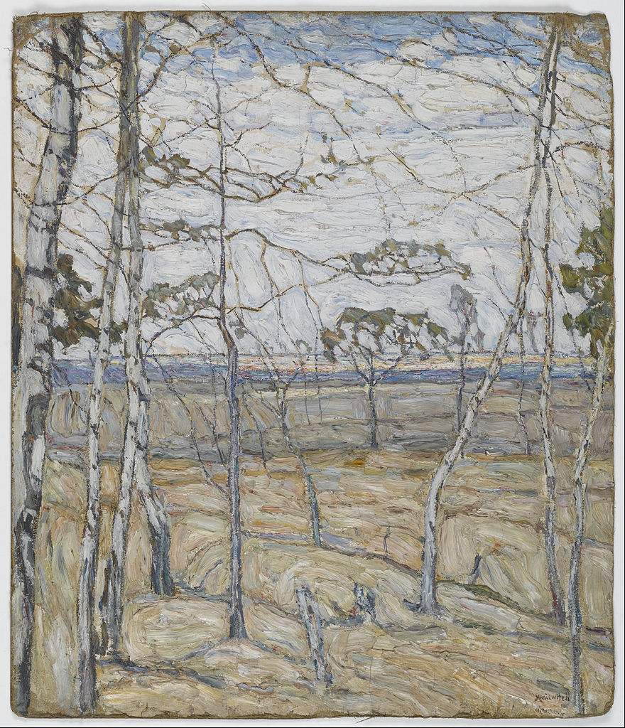 Birch Trees (1911) - Abraham Manievich Tablo