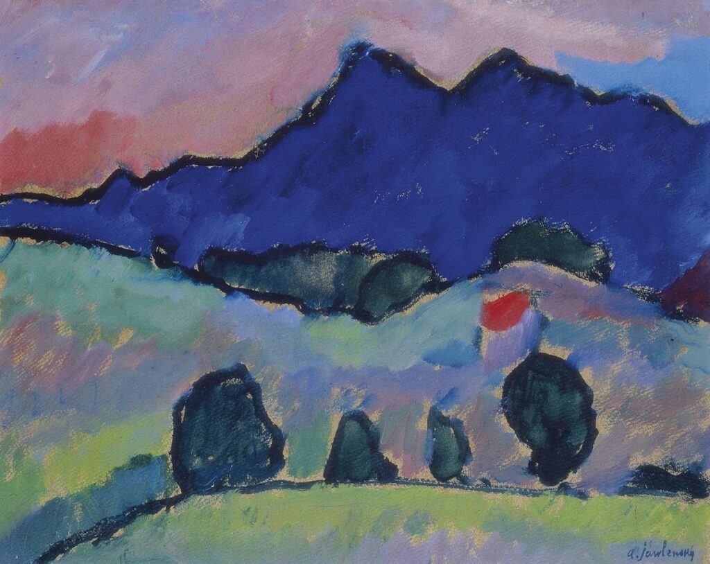 Blauer Berg (1910) - Alexej von Jawlensky Tablo