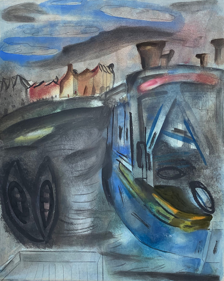 Blue Barge (1932) - Frances Hodgkins Tablo