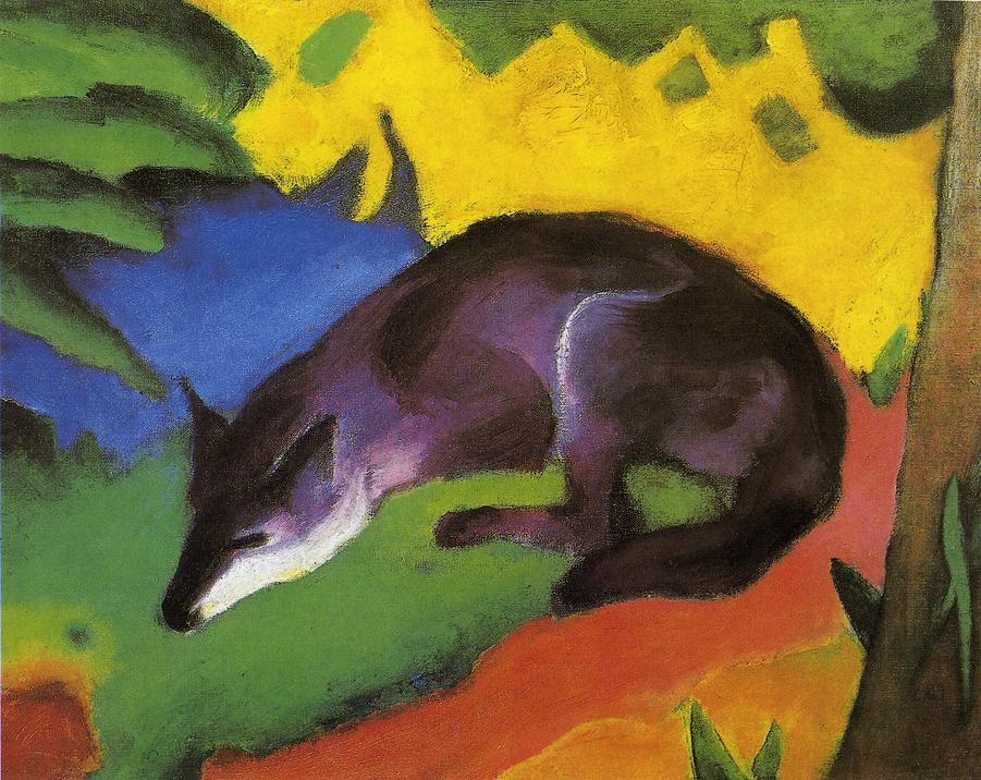 Blue Black Fox (1911) - Franz Marc Tablo