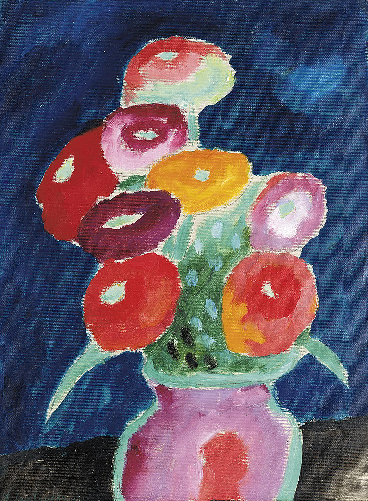 Blumen in einer Vase (1918) - Alexej von Jawlensky Tablo