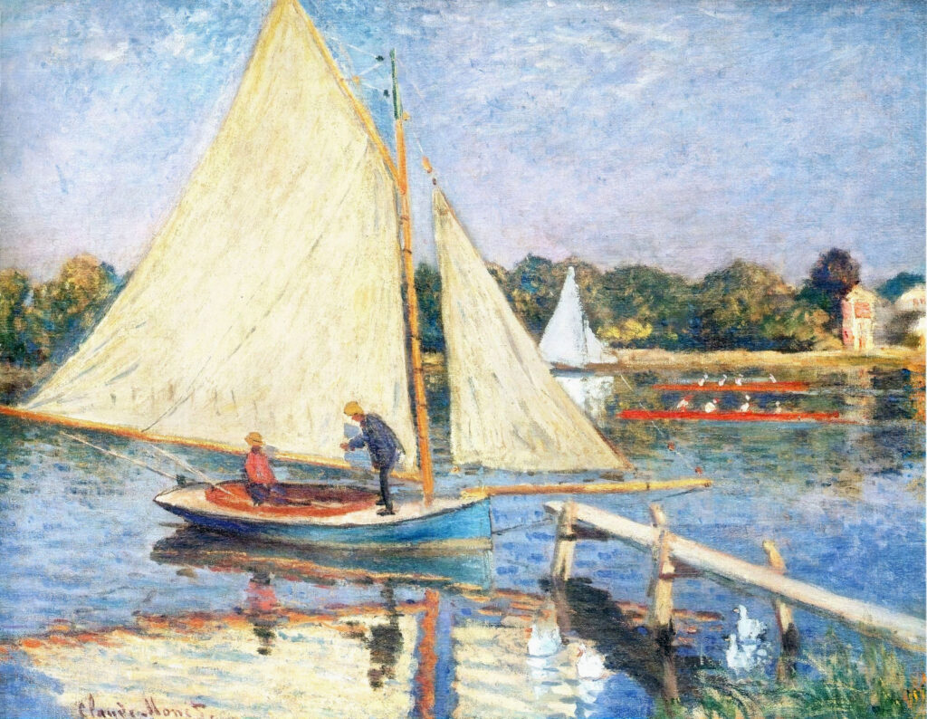Boaters at Argenteuil (1874) - Claude Monet Tablo