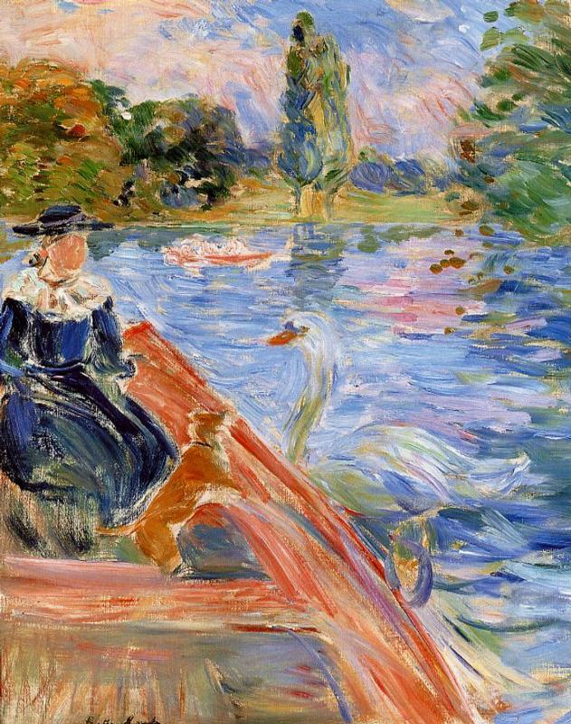 Boating on the Lake (1892) - Berthe Morisot Tablo