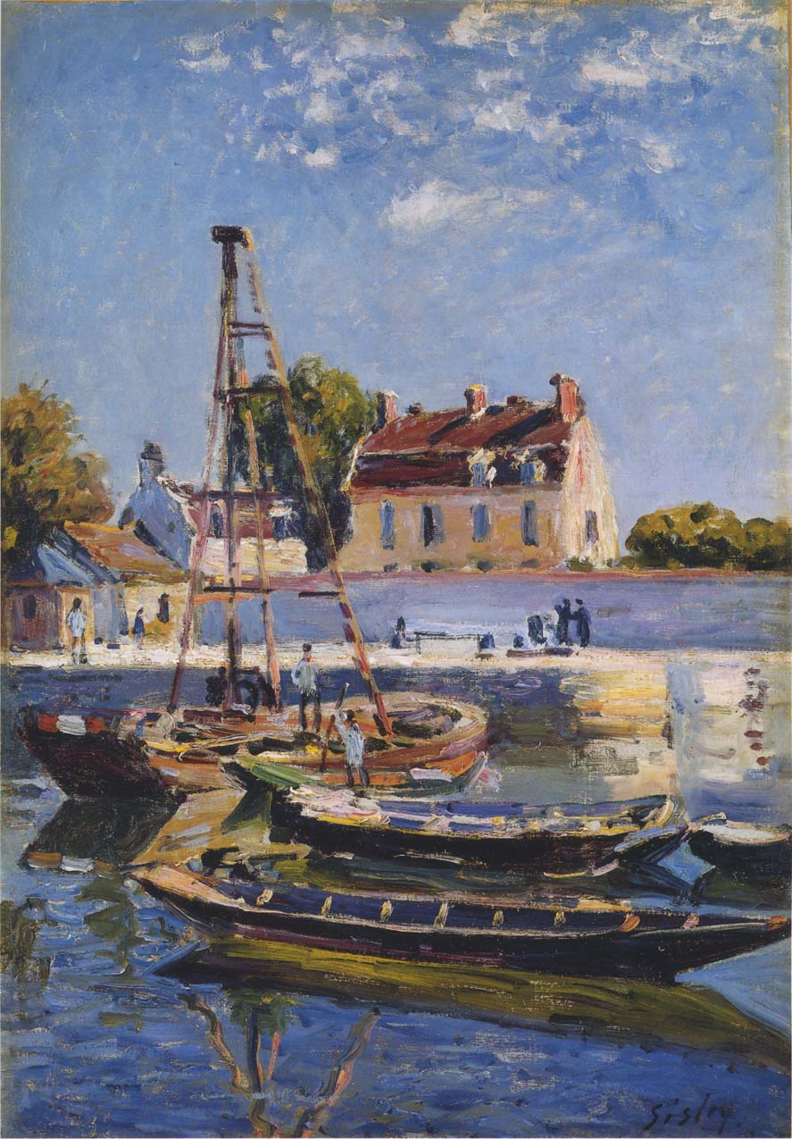 Boats (1885) - Alfred Sisley Tablo