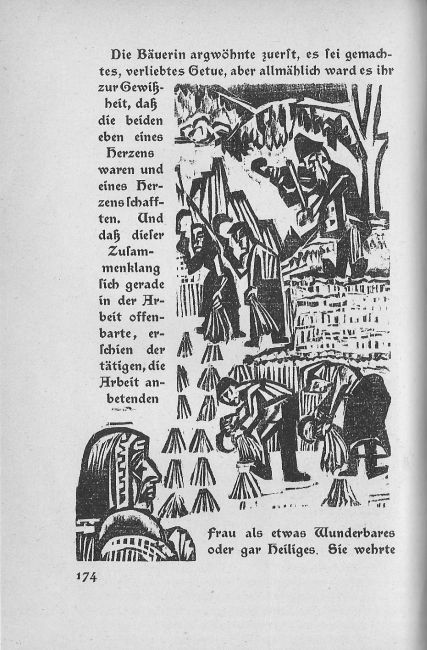 Book illustration side of the military road (1923) - Ernst Ludwig Kirchner Tablo