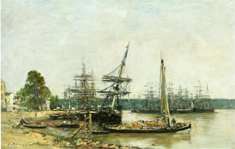 Bordeaux (1876) - Eugène Boudin Tablo