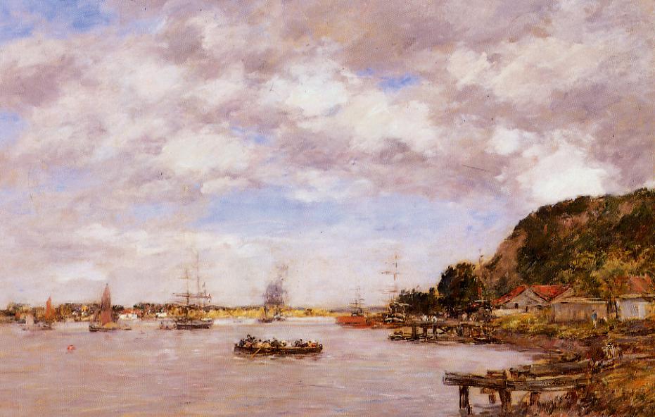 Bordeaux, a Cargonne Larmont - Eugène Boudin Tablo