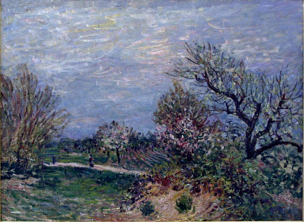 Border of the Woods (1885) - Alfred Sisley Tablo