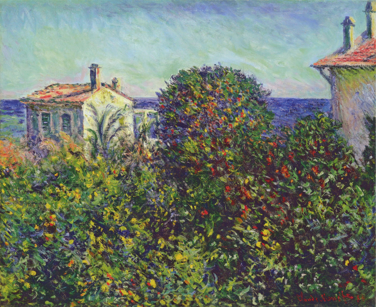 Bordighera, the House of Gardener (1884) - Claude Monet Tablo