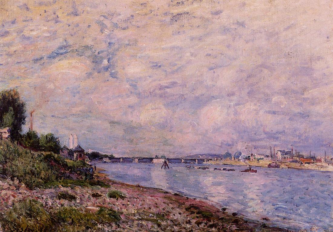 Bougival (1878) - Alfred Sisley Tablo