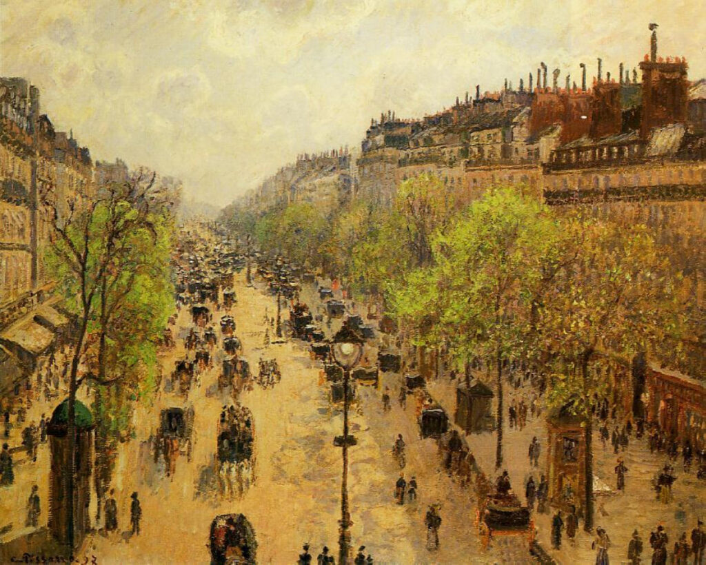 Boulevard Montmartre Spring (1897) - Camille Pissarro Tablo
