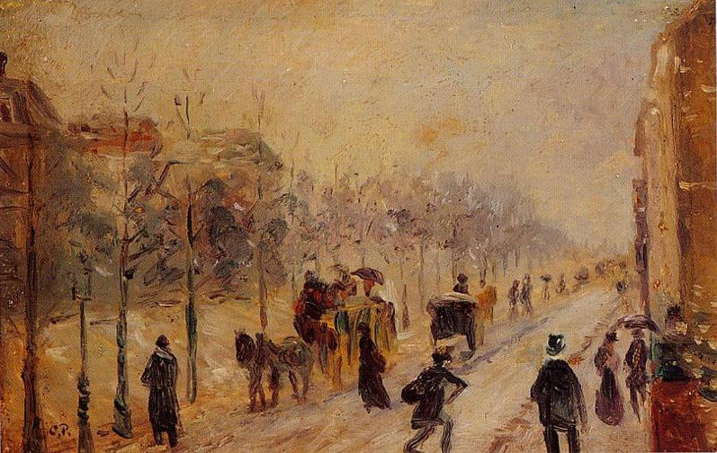 Boulevard des Batignolles (1878) - Camille Pissarro Tablo