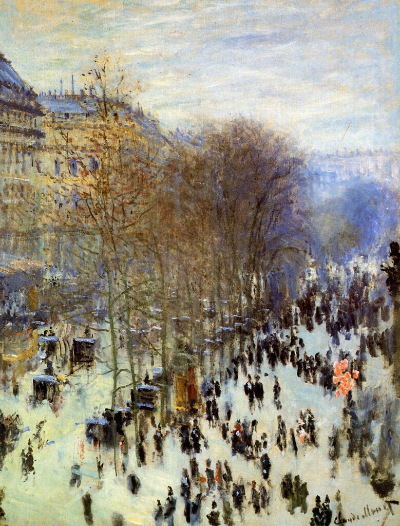 Boulevard of Capucines (1873) - Claude Monet Tablo