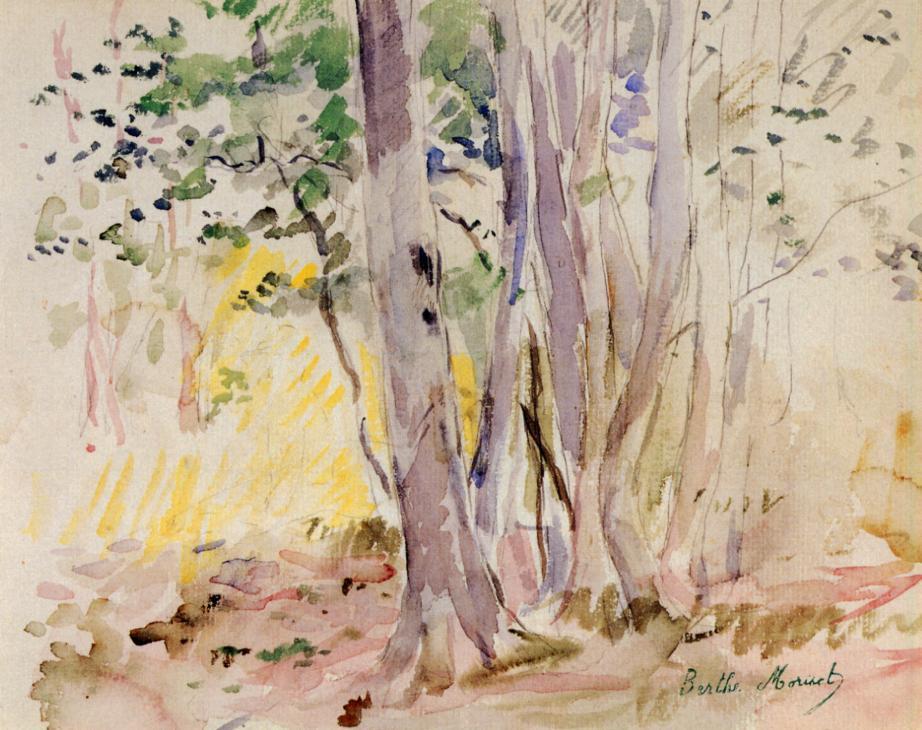 Boulogne Wood - Berthe Morisot Tablo