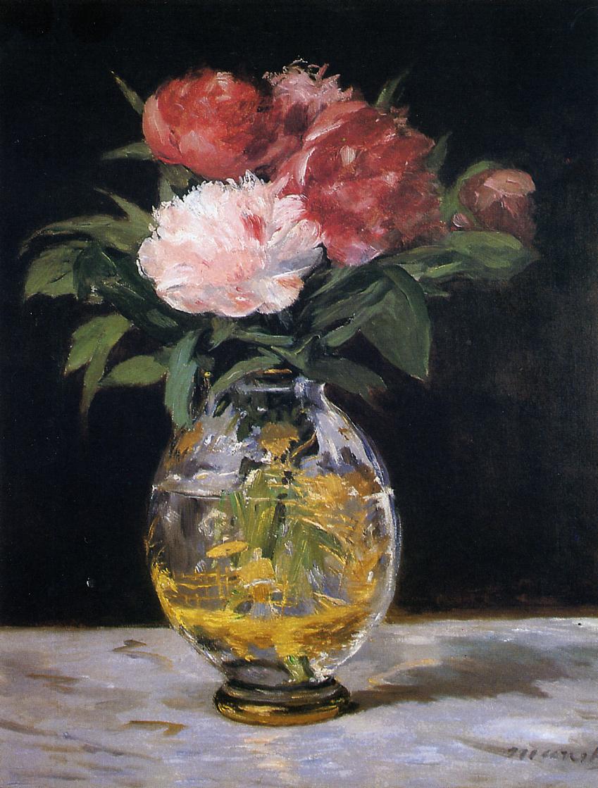 Bouquet of flowers (1882) - Edouard Manet Tablo