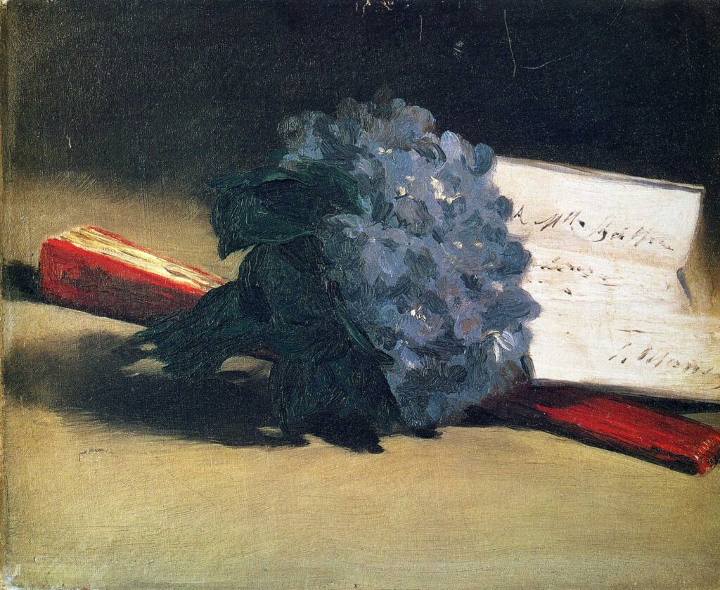 Bouquet of violets (1872) – Edouard Manet Tablo
