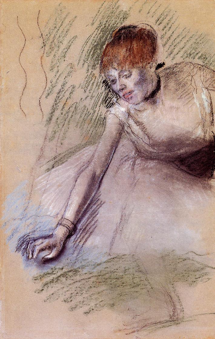 Bowing Dancer (1880) - Edgar Degas Tablo